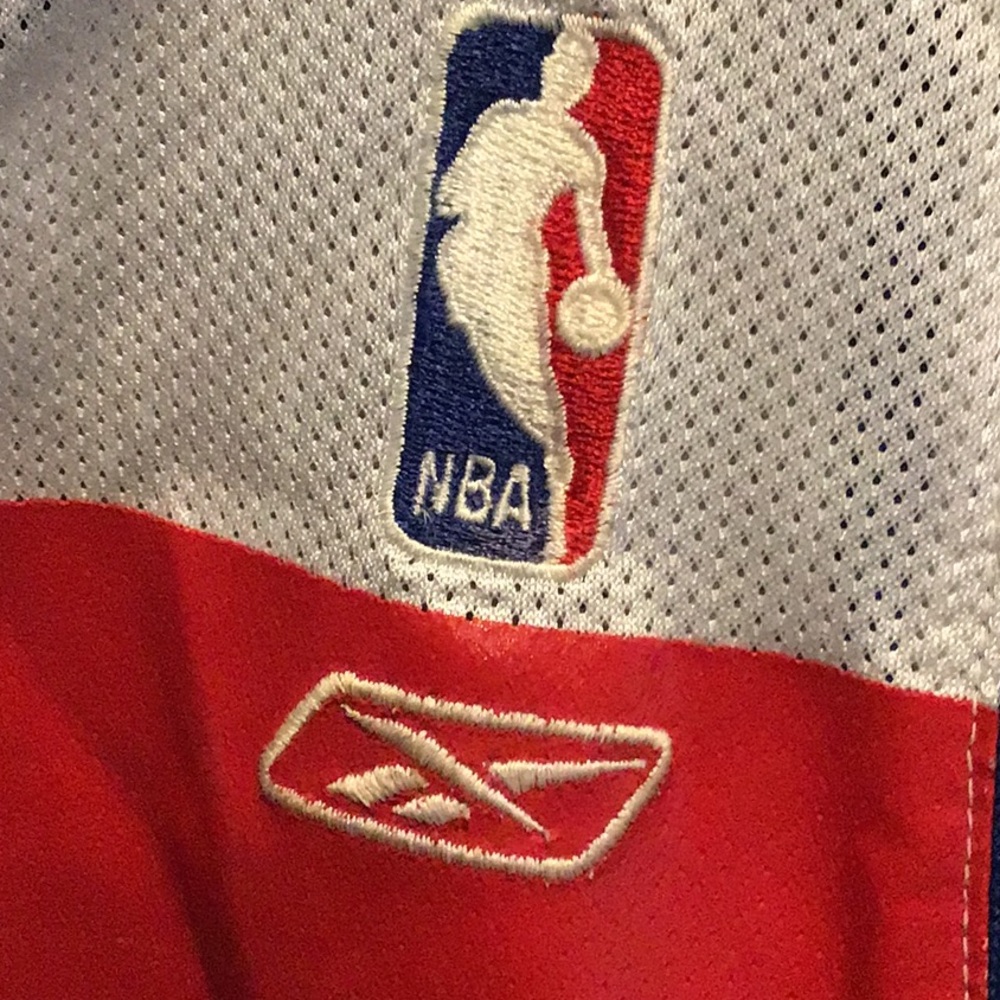 RARE! Reebok White Blue Red Jordan #23 Kids Basketball Jersey - Picture 8 of 9